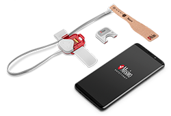 Masimo SafetyNet Sensor and Phone with App